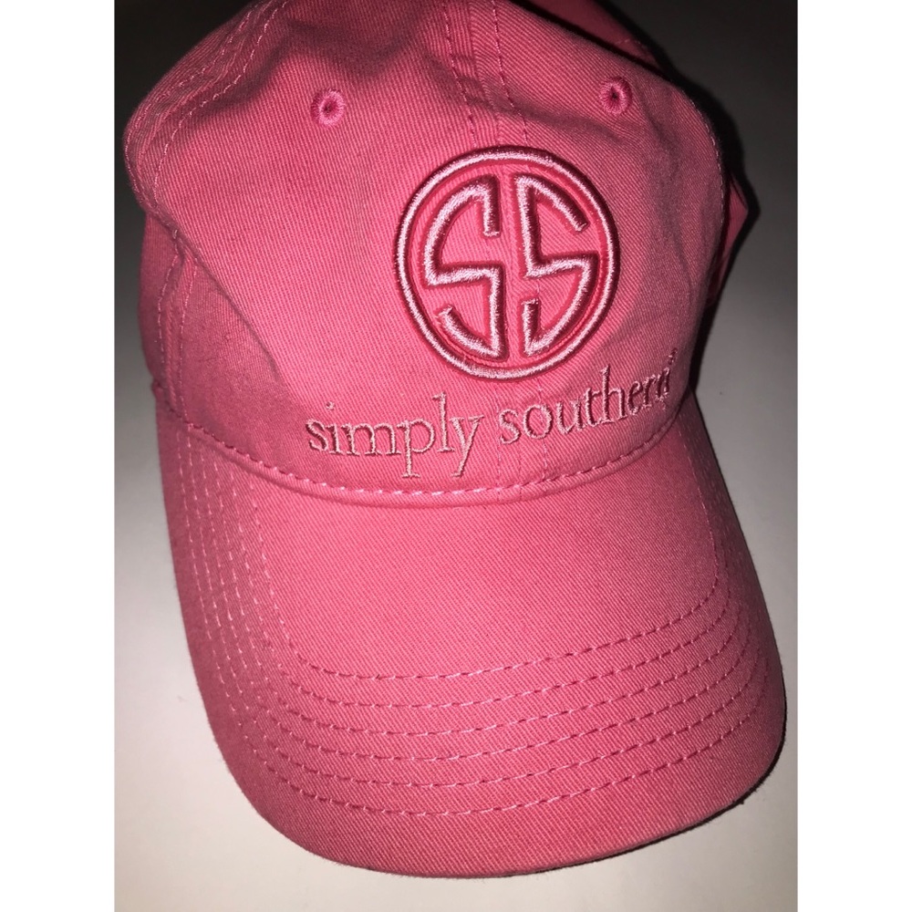 Simply Southern pink ball cap like new OSFM